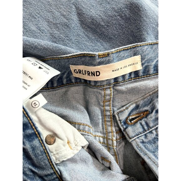 GRLFRND Blue Flare & Wide Leg Jeans - Picture 7 of 8